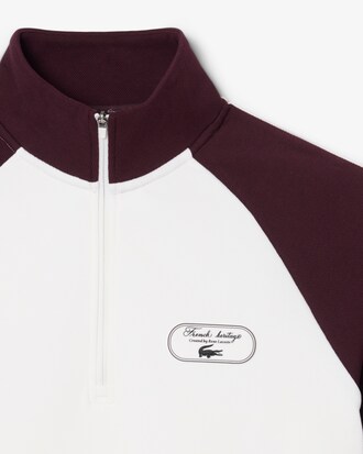 Sweatshirt quart-zip Tennis H&eacute;ritage badge