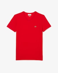 T-shirt coton Pima l&eacute;ger col V