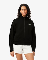 Sweatshirt zipp&eacute; relaxed fit badge