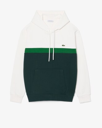 Sweatshirt &agrave; capuche color-block molleton
