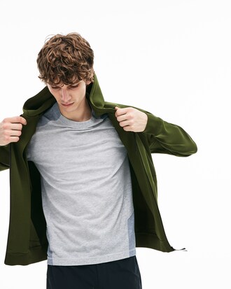 Sweatshirt zippé à capuche Lacoste Motion en molleton