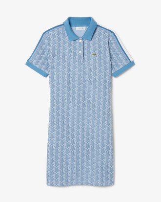 Robe polo slim fit jacquard monogramme