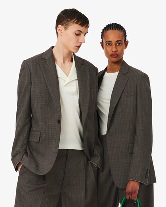 Blazer laine &eacute;paisse D&eacute;fil&eacute;