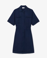 Robe chemise fluide lin m&eacute;lang&eacute;