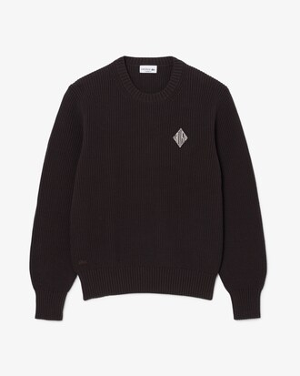 Pull maille perl&eacute;e badge
