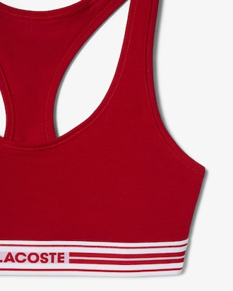 Brassi&egrave;re coton stretch bande contrast&eacute;e