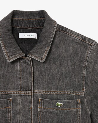 Robe manches courtes denim
