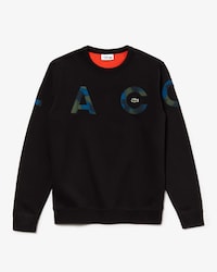 Sweatshirt Lacoste SPORT en molleton uni avec marquage camouflage