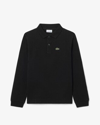 Polo manches longues en Petit Piqu&eacute;
