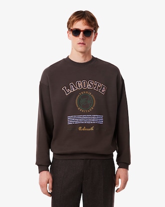 Sweatshirt molleton broderies héritage