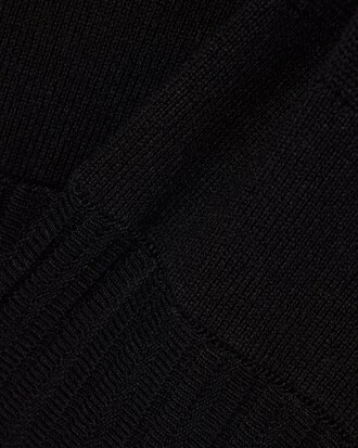 Robe pliss&eacute;e col polo cachemire m&eacute;lang&eacute;