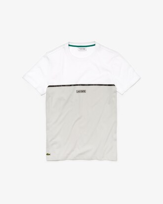 T-shirt col rond Lacoste SPORT color-block avec marquage en relief