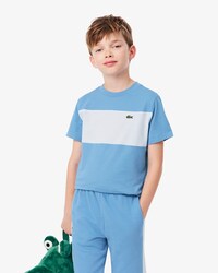 T-shirt color-block coton graphique