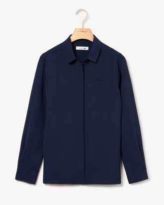 Chemise relax fit unie fluide avec fentes