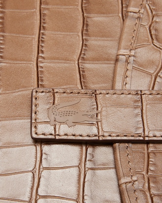 Sac raquette D&eacute;fil&eacute; en cuir effet crocodile