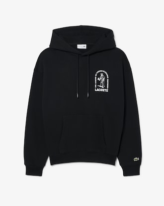 Sweatshirt &agrave; capuche loose fit imprim&eacute;