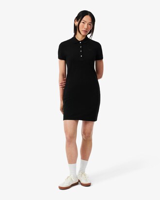 Robe polo slim fit en mini Piqu&eacute; stretch