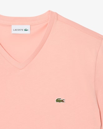 T-shirt coton Pima l&eacute;ger col V