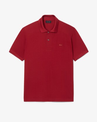 Polo classic fit Piqu&eacute; soie D&eacute;fil&eacute;