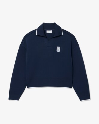 Sweatshirt col polo Tennis H&eacute;ritage