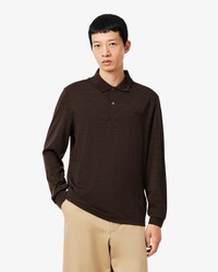 Polo manches longues laine regular fit