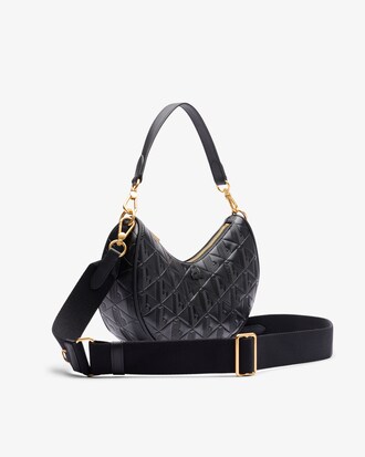 Sac lune Maheki en cuir embossé