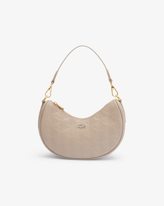 Sac lune Maheki en cuir emboss&eacute;