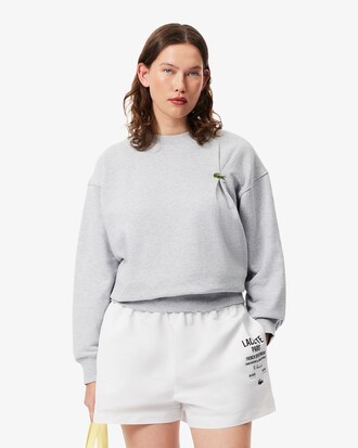 Sweatshirt oversize crocodile plissé