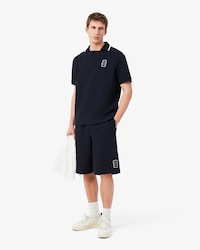 Short en Piqu&eacute; double face relaxed fit