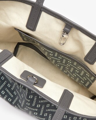 Women's Monogramme Small Coated Cotton Canvas Tote Bag