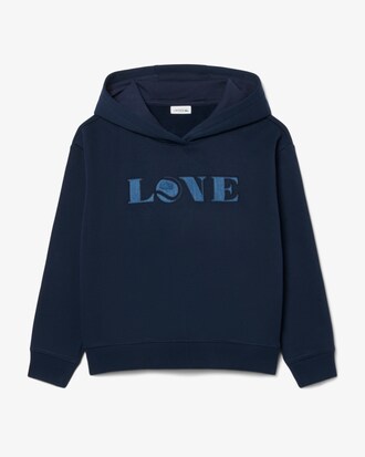 Sweatshirt &agrave; capuche molleton avec patch