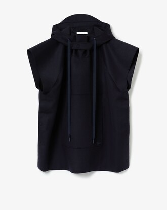 Veste ample sans manche &Eacute;dition D&eacute;fil&eacute; en laine vierge