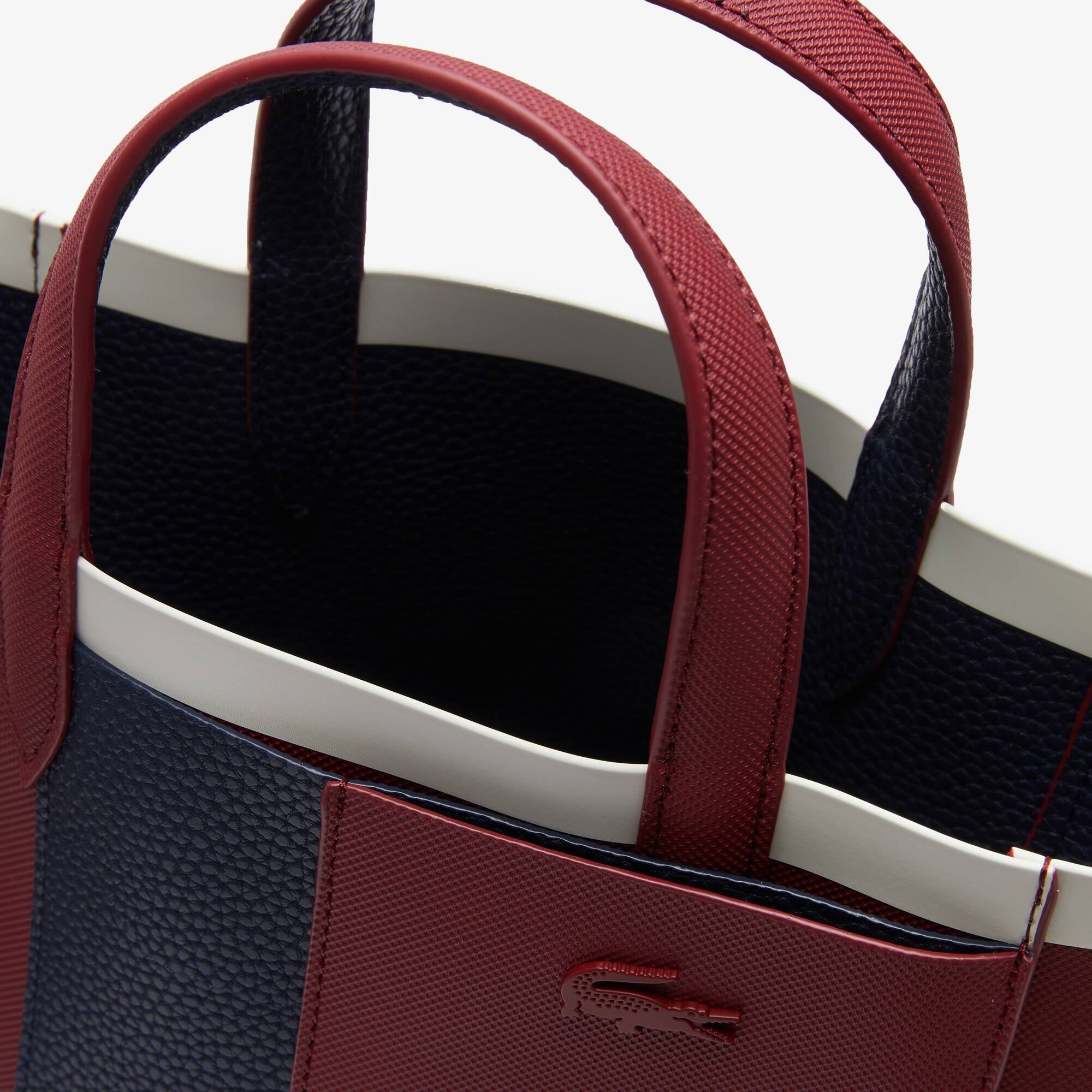 Sac cabas Anna réversible en toile enduite avec L contrasté | LACOSTE