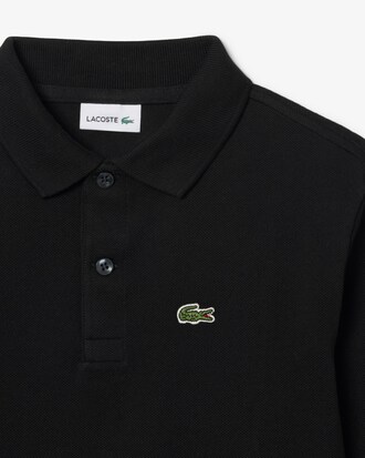 Polo manches longues en Petit Piqu&eacute;