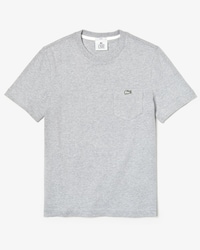 T-shirt unisexe Lacoste LIVE en coton chin&eacute; avec poche