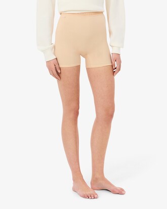 Short cycliste taille haute microfibre