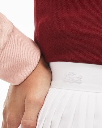 Jupe pliss&eacute;e coupe midi en taffetas uni