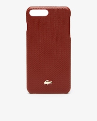Coque iPhone 8+ Chantaco en cuir piqu&eacute; uni