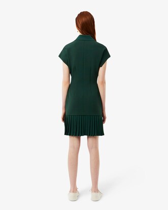 Robe col polo plissée Défilé