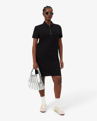 Robe polo slim fit en mini Piqu&eacute; stretch
