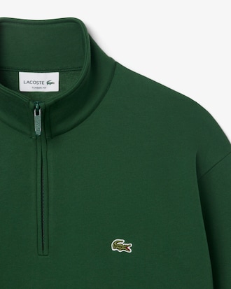 Sweatshirt col zipp&eacute; molleton