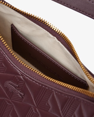 Sac lune Maheki en cuir emboss&eacute;