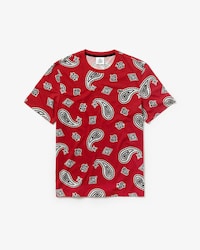 T-shirt regular fit Lacoste LIVE en coton imprim&eacute; cachemire