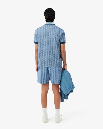 Maillot de bain mi-long imprimé monogramme