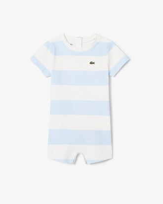 Combinaison layette b&eacute;b&eacute; interlock ray&eacute;e