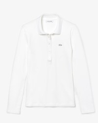 Polo slim fit Lacoste à manches longues en mini piqué stretch