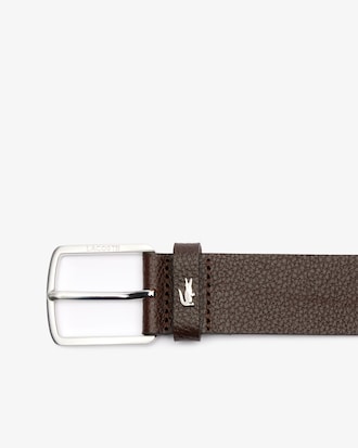 Ceinture en cuir grain&eacute;