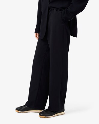 Pantalon tailleur oversize Piqu&eacute; fluide