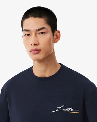 T-shirt fabriqu&eacute; en France signature brod&eacute;e