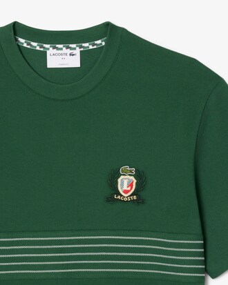 T-shirt en Piqué badge brodé